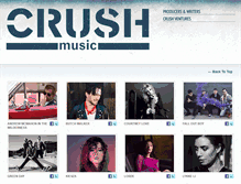 Tablet Screenshot of crushmusic.com
